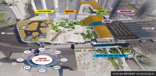 대전역 미래형 환승센터 사업구상안. 대전시 제공