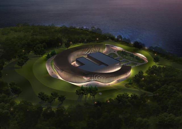 대형 원전 대비 발전 용량을 170메가와트(MW)로 줄이고 높은 안전성이 특징인 한국수력원자력의 혁신형 소형모듈원자로(i-SMR) 조감도. 한국수력원자력 제공