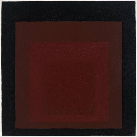 요제프 알베르스, 정사각형에 대한 경의를 위한 습작, 1956년. 사진 요제프&아니 알베르스 재단, 로에베 제공