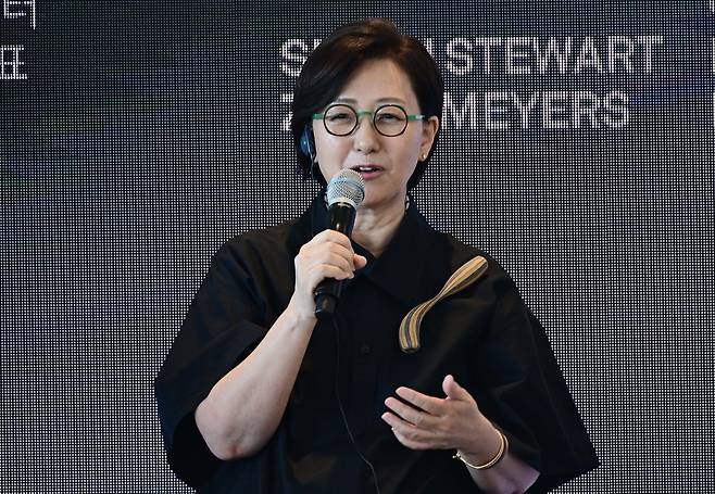 Gallery Sklo director Kim Hyo-jung (Lee Sang-sub/The Korea Herald)