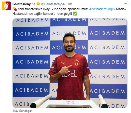 튀르키예 갈라타사라이로 이적한 귄도안. 사진[연합뉴스]