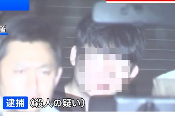 도쿄에서 발생한 한국인 여성 피살 사건 피의자인 30대 한국인 남성 박모씨가 호송되는 모습을 담은 TBS 보도 화면. /사진=TBS 뉴스 갈무리.