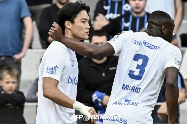 벨기에 KRC 헹크 오현규(왼쪽). /AFPBBNews=뉴스1