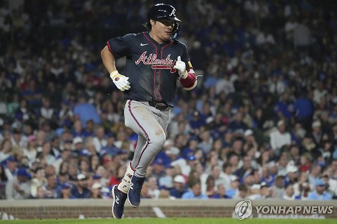 안타 친 '애틀랜타 맨' 김하성 [AP=연합뉴스]