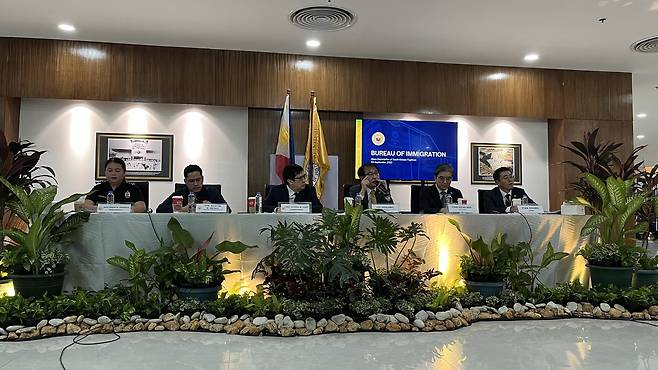 '필리핀서 도피사범 49명 강제송환' 현지 언론 브리핑 [경찰청 제공. 재판매 및 DB 금지]