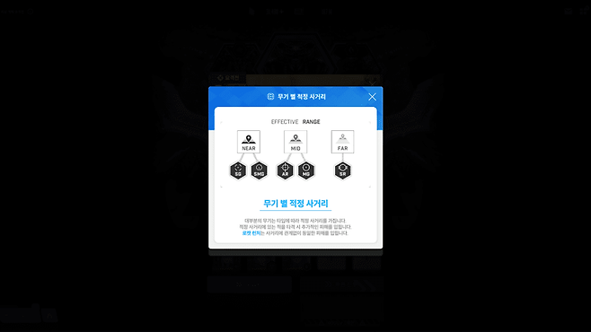 - 무기마다 적정 사거리가 존재하고, 적정 거리의 적을 공격하면&nbsp;