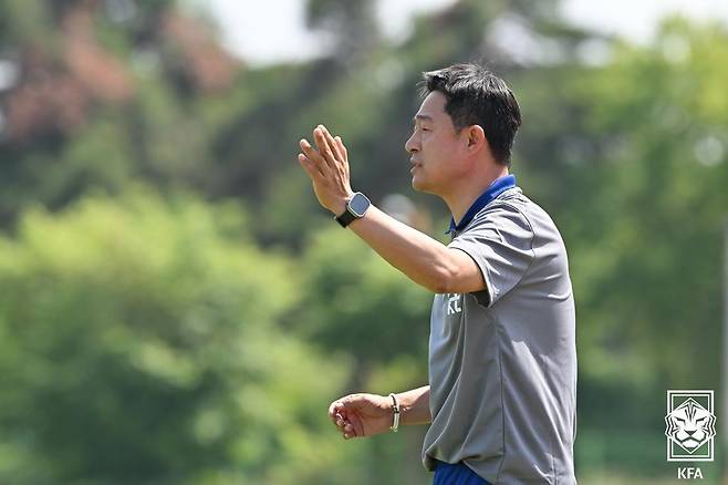 이민성 U-22 축구대표팀 감독. /사진=대한축구협회 제공