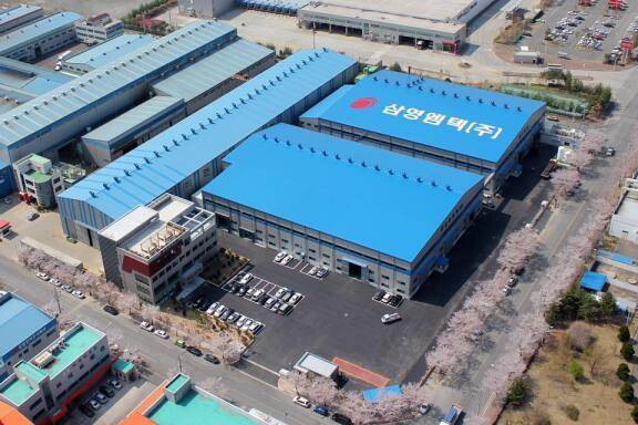 경남 함안에 있는 삼영엠텍 공장. 삼영엠텍 제공