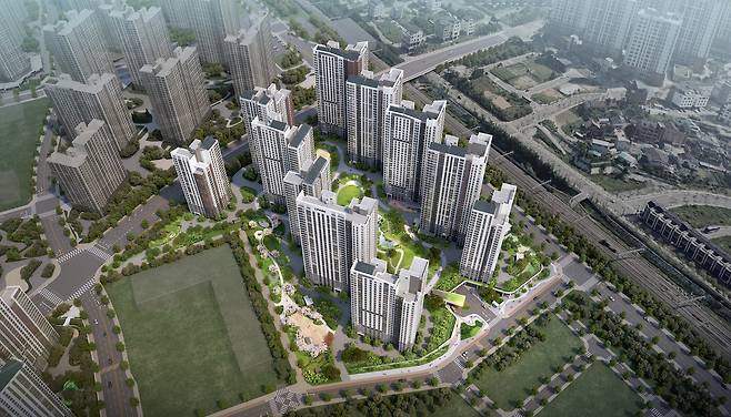 천안 아이파크 시티 2단지 투시도. /HDC현대산업개발 제공