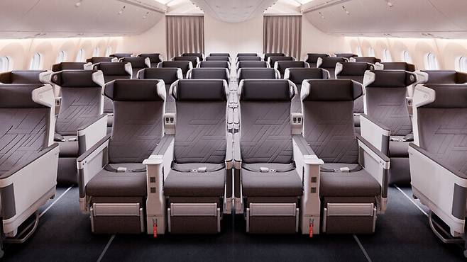 대한항공 ‘프리미엄석(Premium Class)’ 좌석 예상 이미지. 대한항공 제공