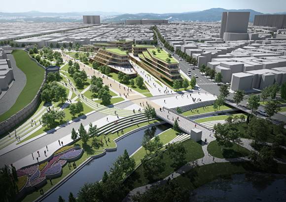 수원 영화 문화관광지구&nbsp;도시재생 혁신지구 조감도. [사진=수원특례시]