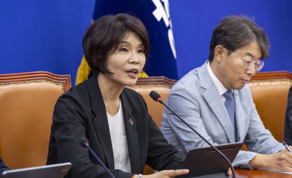 더불어민주당 한정애 정책위의장. 연합뉴스