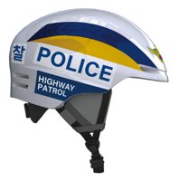 교통 경찰용 스마트 헬멧. 과학기술정보통신부 제공