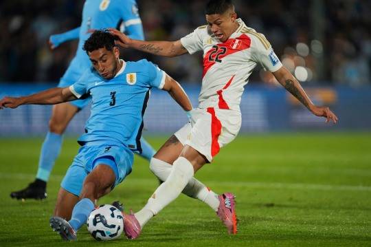 우루과이와 페루의 경기 모습. 사진[AP=연합뉴스])