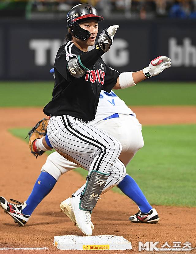 신민재는 올해 LG의 1위 질주에 큰 힘을 보태고 있다. 사진=천정환 기자