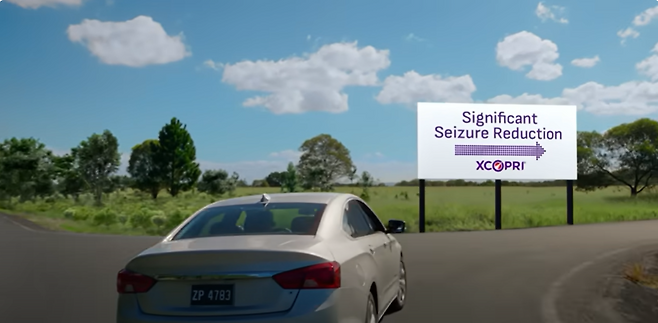 SK바이오팜의 뇌전증 신약 ‘엑스코프리(성분명 세노바메이트)’ 미국 광고. [엑스코프리 유튜브 채널 갈무리]