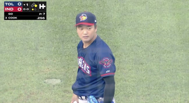 MiLB 중계 화면