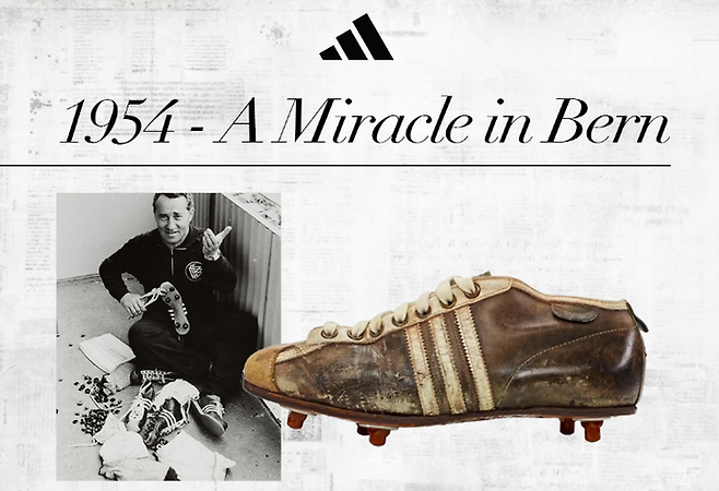 베른의 기적에서 빛난 아디다스