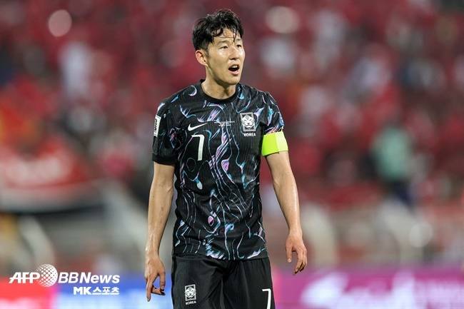 대한민국 축구대표팀 주장 손흥민. 사진(오만 무스카트)=ⓒAFPBBNews = News1