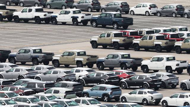 사진은 4일 경기도 평택항에 수출용 자동차가 세워져 있는 모습.연합뉴스