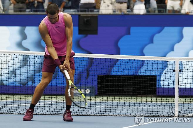 알카라스의 골프 세리머니 [Imagn Images=연합뉴스]