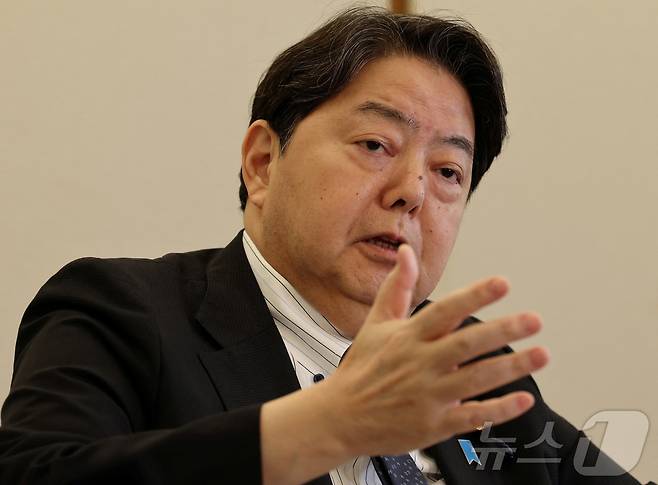 하야시 요시마사 일본 관방장관 <자료사진> 2024.07.24 ⓒ 로이터=뉴스1 ⓒ News1 우동명 기자