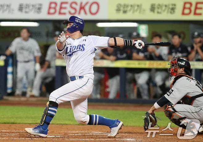 삼성 라이온즈 강민호. / 뉴스1 DB ⓒ News1 공정식 기자