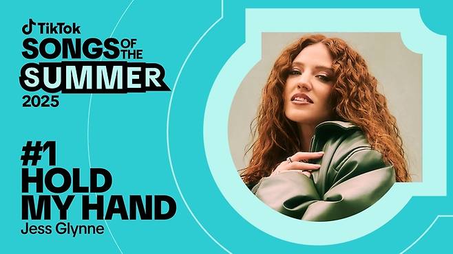 틱톡이 발표한 ‘올해의 여름 노래’ 글로벌 리스트에서 제스 글린의 ‘홀드 마이 핸드’가 1위를 차지했다. 사진 | 틱톡