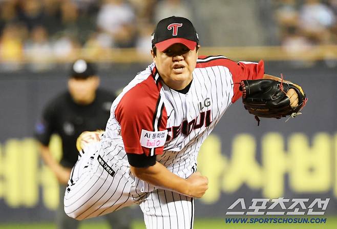 31일 잠실구장에서 열린 LG 트윈스와 키움 히어로즈 경기. 키움 장현식이 역투하고 있다. 잠실=박재만 기자 pjm@sportschosun.com/2025.08.31/