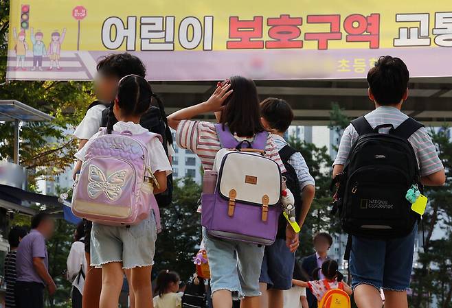 지난 5일 오전 서울 서대문구의 한 초등학교. 연합뉴스