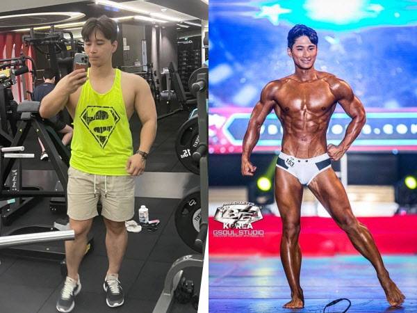 안재관씨의 다이어트 전(좌) 후(우) 사진