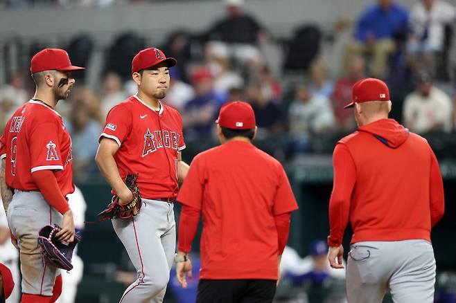 <yonhap photo-2519="">최근 극심한 슬럼프에 빠진 일본인 투수 기쿠치 유세이. [AFP=연합뉴스]</yonhap>