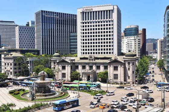 서울 중구 한국은행 본점 전경. 연합뉴스
