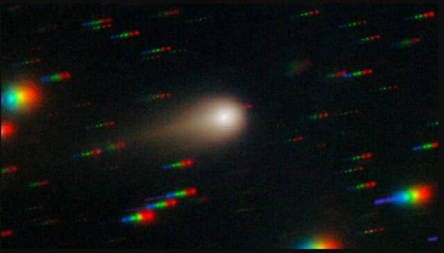 제미니 사우스 천문대를 이용해 촬영한 아틀라스 혜성(출처=International Gemini Observatory/NOIRLab/NSF/AURA/Shadow the Scientist)