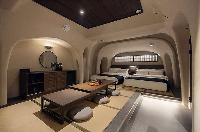 더휴식이 개발한 케이브 료칸 호텔 바이 아늑 성신여대점 / 출처=더휴식