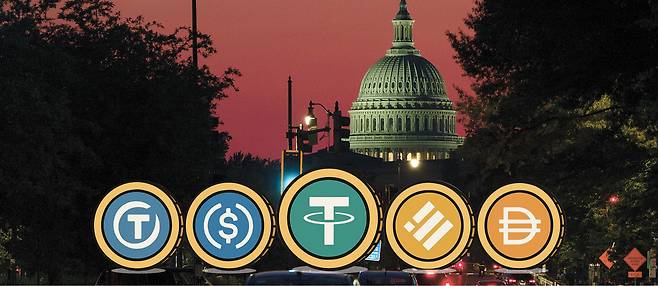 사진은 테더·서클 등 주요 스테이블코인의 로고 [게티이미지]