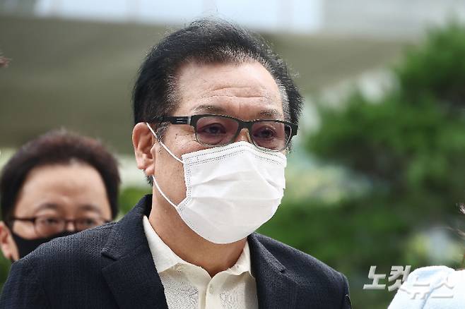 김건희 씨의 '통일교 청탁 의혹' 당사자로 알려진 건진법사 전성배 씨. 황진환 기자