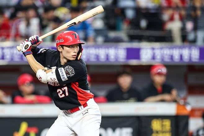 ▲ 김호령은 올해 타격에서 괄목할 만한 성적을 보여주며 리그 어떤 중견수와 비교해도 손색이 없는 성적을 거두고 있다 ⓒKIA타이거즈