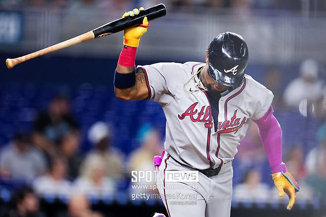 ▲ 아쿠냐 주니어는 최근 선구안과 콘택트 모두가 무뎌진 모습으로 우려를 모으고 있다