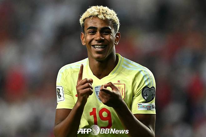 스페인 축구대표팀 공격수 라민 야말. /AFPBBNews=뉴스1