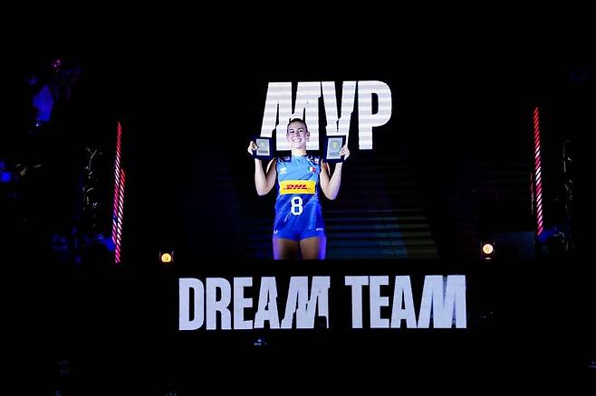 세계여자배구선수권 MVP로 뽑힌 이탈리아의 오로 [FIVB 홈피 캡처. 재판매 및 DB 금지]