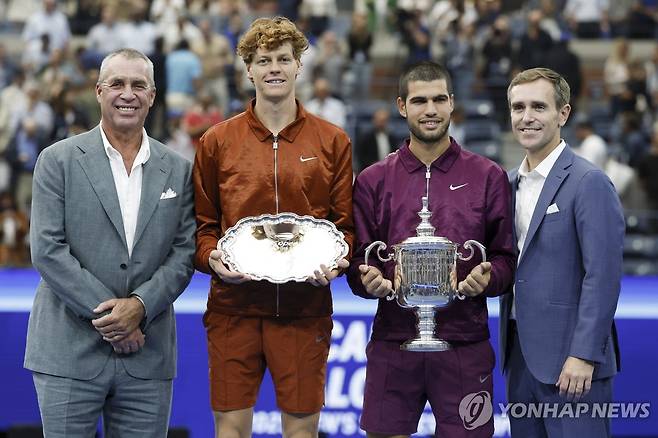 신네르와 알카라스 [EPA=연합뉴스]