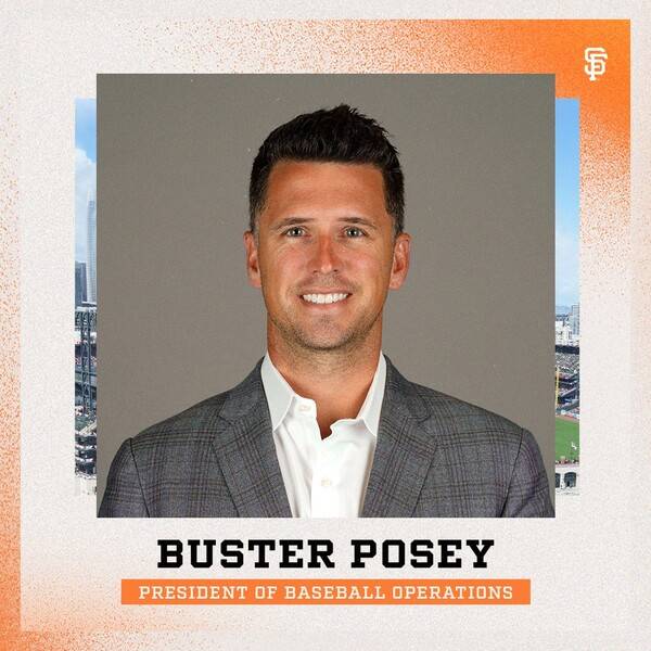 구단 야구 운영 부문 사장에 선임된 버스터 포지(사진=샌프란시스코 자이언츠 SNS)