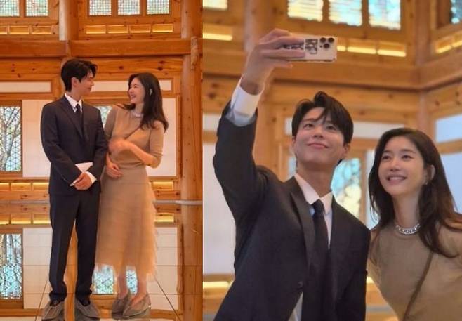 배우 박보검과 SK 최태원 회장의 동거녀 티앤씨재단 김희영 이사. 김희영 인스타그램