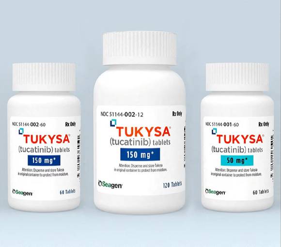 HER2 양성 전이성 유방암 치료제 투키사(성분명 투카티닙). [사진=SEAGEN]
