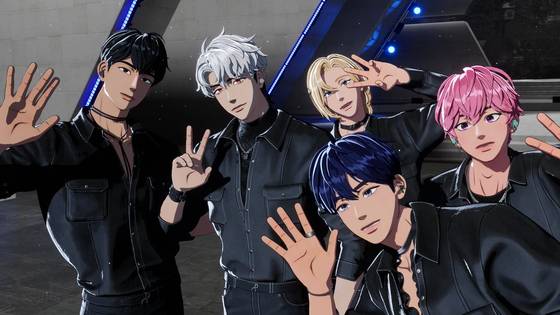 플레이브 멤버들. K팝의 또 다른 진화인 가상 아이돌의 대표주자들이다. 사진 블래스트