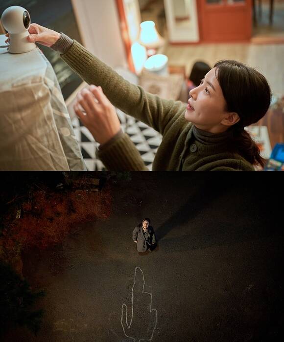 '홈캠'은 의문의 사망사고를 조사 중인 보험조사관 성희가 집 안에 설치한 홈캠으로 낯선 존재를 목격한 후 공포에 갇히게 되는 24시간 초밀착 공포를 그린 작품이다. /㈜스튜디오 산타클로스엔터테인먼트