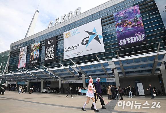 지난해 부산 해운대구 벡스코에서 국제게임전시회 '지스타 2024'가 열리고 있다. [사진=곽영래 기자]