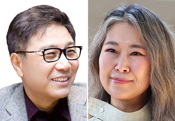 1세대 케이팝 그룹 H.O.T.를 만든 이수만(사진 왼쪽) SM엔터테인먼트 창립자. H.O.T.를 좋아했던 매기 강 감독은 ‘케이팝 데몬 헌터스’에 걸그룹 헌트릭스와 보이그룹 사자보이즈를 등장시켰다. [중앙포토, 연합뉴스]