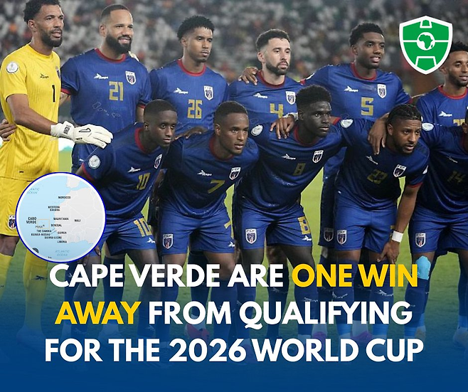 카보베르데가 아프리카 섬나라의 기적을 눈앞에 뒀다. 10일 카메룬을 꺾고 조 선두를 질주하며 북중미월드컵 본선행 9부 능선에 올랐다. 아프리카 사커존 SNS